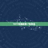 1977年属蛇男一生财运，1977年属蛇人一生的整体运势