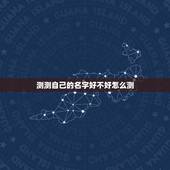 测测自己的名字好不好怎么测，我想免费测试一下自己的名字好不好
