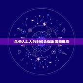 乌龟认主人的时候会做出哪些反应，乌龟怎么抚养它，它才会和主人亲密