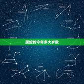 属蛇的今年多大岁数，1952年属龙人2022 年运势运程