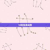 18年生肖运势，十二生肖2018年运势