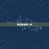 测试未来另一半，中国大陆哪里有“测试未来的另一半”这种服务？百度一下“
