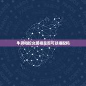 牛男和蛇女属相是否可以婚配吗，属牛男配属蛇女么