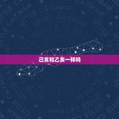 己亥和乙亥一样吗，乙亥年是哪一年