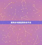 属狗女与属鼠男的合不合，属狗的和什么属相最配属狗女和属鼠男能配吗？