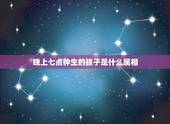 晚上七点钟生的孩子是什么属相，古时4点到6点是什么时辰