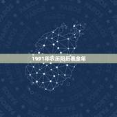 1991年农历阳历表全年，一九九一年日历表
