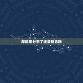 摩羯座分手了还会复合吗，摩羯座提出分手后还会和好吗