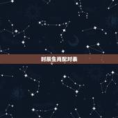 时辰生肖配对表，十二生肖及时辰的排列