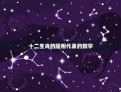 十二生肖的属相代表的数字，十二生肖有什么数？
