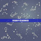 双鱼座今日运势新浪，双鱼座今日运势
