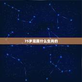 75岁是属什么生肖的，27周岁属什么生肖的