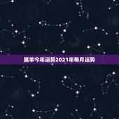 属羊今年运势2021年每月运势，属羊的今年运势怎么样2021