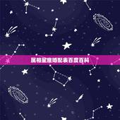 属相星座婚配表百度百科，关于属相，星座婚配