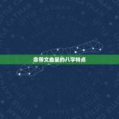 命带文曲星的八字特点，本命是文曲星是什么意思？