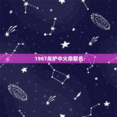 1987年炉中火命取名，1986年炉中火命