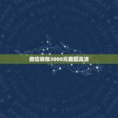 微信转账3000元截图高清，谁有微信支付限额的截图？要高清的。急！