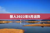 猴人2022年5月运势，2004年出生属猴，2022年运程