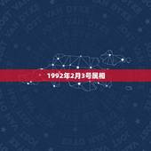 1992年2月3号属相，1992年2月3日19点10分出生的男生五行属