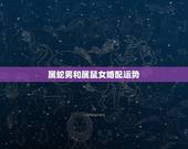 属蛇男和属鼠女婚配运势，女属鼠和男属蛇相配吗