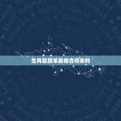 生肖鼠跟羊属相合得来吗，属鼠与属羊是绝配吗