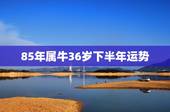 85年属牛36岁下半年运势，1985年出生的牛36岁后的运气