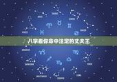 八字看你命中注定的丈夫王，请哪位大师帮我批一下我和我丈夫的八字，看看我