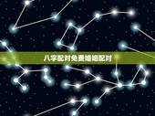 八字配对免费婚姻配对，婚姻匹配 八字配对