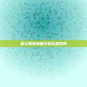 赵公明财神图片和五路财神，是五福财神还是五路财神？