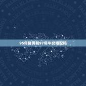 95年猪男和97年牛女婚配吗，95年男属猪和97年女属牛婚配合适吗