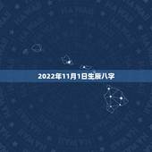 2022年11月1日生辰八字，1999年11月11日生辰八字