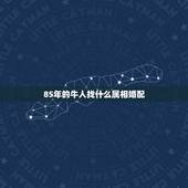 85年的牛人找什么属相婚配，85年属牛的和什么属相配最好？