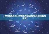 74年属虎男2021年运势及运程每月运程五月运气，74年属虎男2021