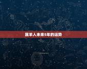 属羊人未来5年的运势，属羊人未来5年的运势