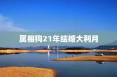 属相狗21年结婚大利月，属狗的是几月份结婚
