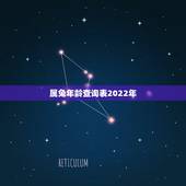 属兔年龄查询表2022年，87年属兔33岁有一劫