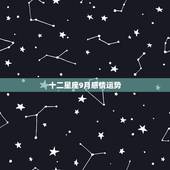 十二星座9月感情运势，十二星座2o15年9月运势