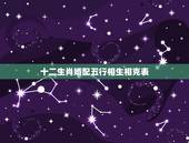 十二生肖婚配五行相生相克表，十二生肖属性相克表
