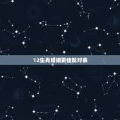 12生肖婚姻更佳配对表，最准的12生肖配对表