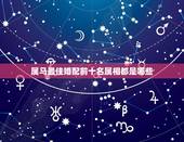 属马最佳婚配前十名属相都是哪些，属马的和什么属相最配