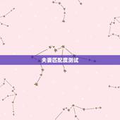夫妻匹配度测试，有没有能测男闺蜜匹配度的软件？