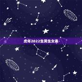 虎年2022生男生女表，女属虎，男属鼠，2022属虎宝宝几月出生好？