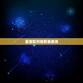 星座配对指数表查询，男女星座配对指数