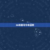 66年属马今年运势，66年属马人今年什么运气