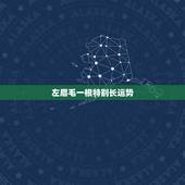 左眉毛一根特别长运势，我的眉毛里有一根白眉毛相书里有什么说法