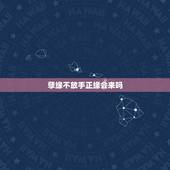 孽缘不放手正缘会来吗，12星座谁是你的正缘或孽缘？