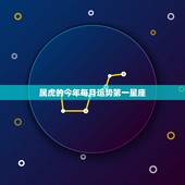 属虎的今年每月运势第一星座，属虎是什么星座