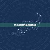 79年属羊的属相婚配表，属羊的属相婚配表