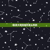 北京大哥任加代怎么死的，纳兰性德？纳兰容若？纳兰明珠？
