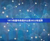 1973年属牛的是什么命2022年运势，2021年属牛本命年有什么说法